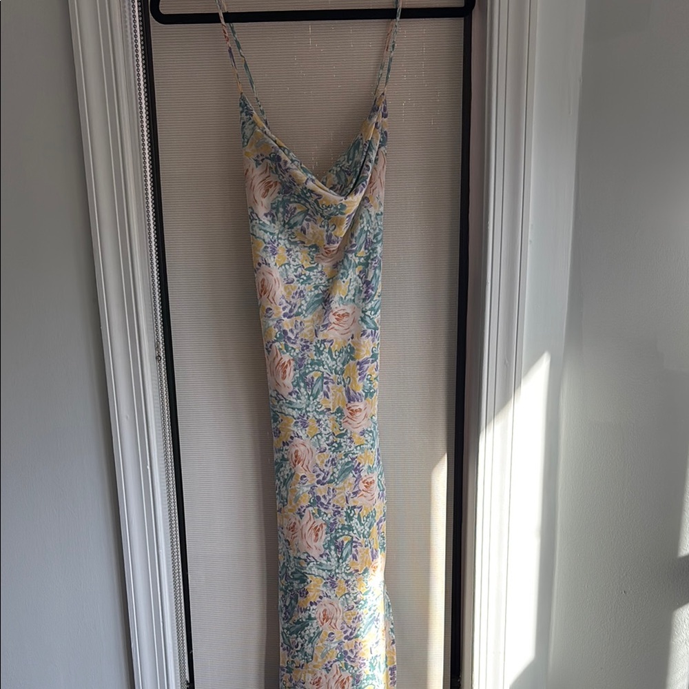 ASTR the Label Gaia Floral Midi Dress